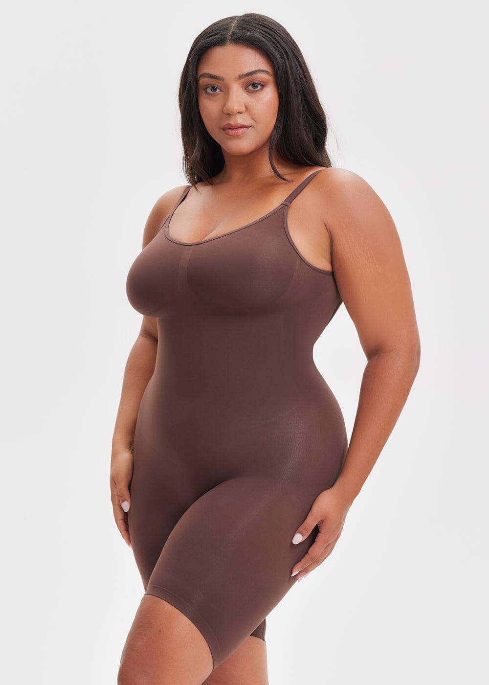 Our best selling shapewear will have you looking snatched and smooth under  any outfit ✨ Smoothing Seamless Full Body Suit ❤️ #sheswaisted…