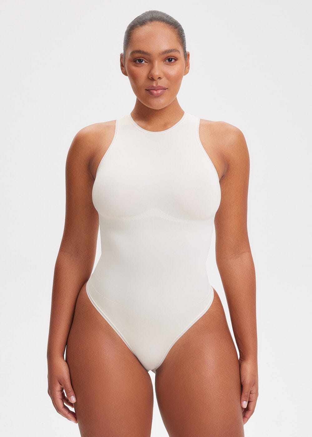 White halter best sale top bodysuit