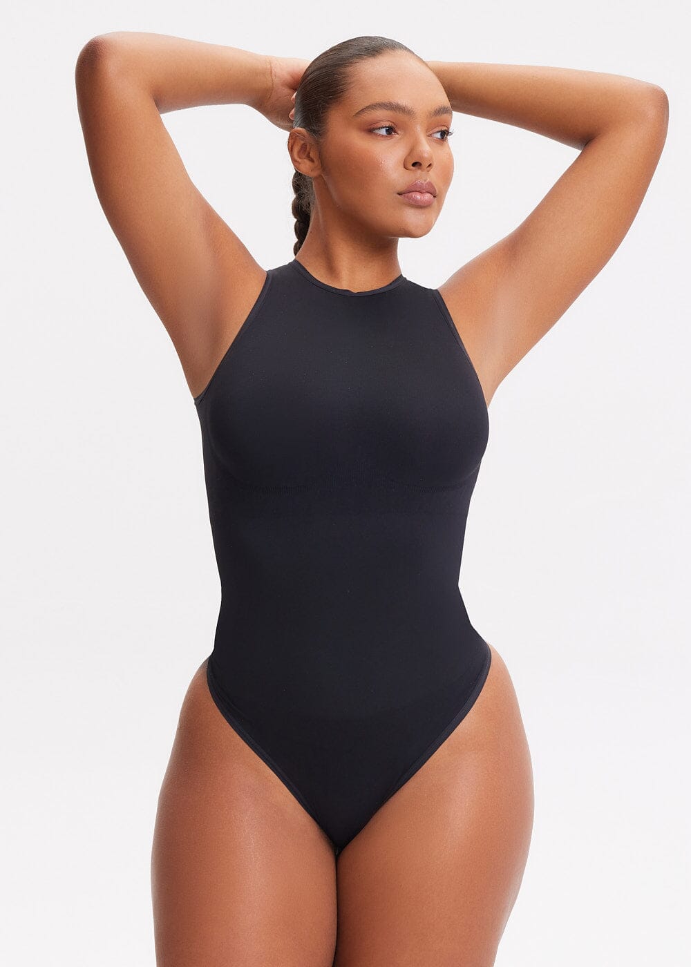 Womens Brown XS/S Bodysuit, Sleeveless, Tank Top, Shapewear, Seamless,  Halter