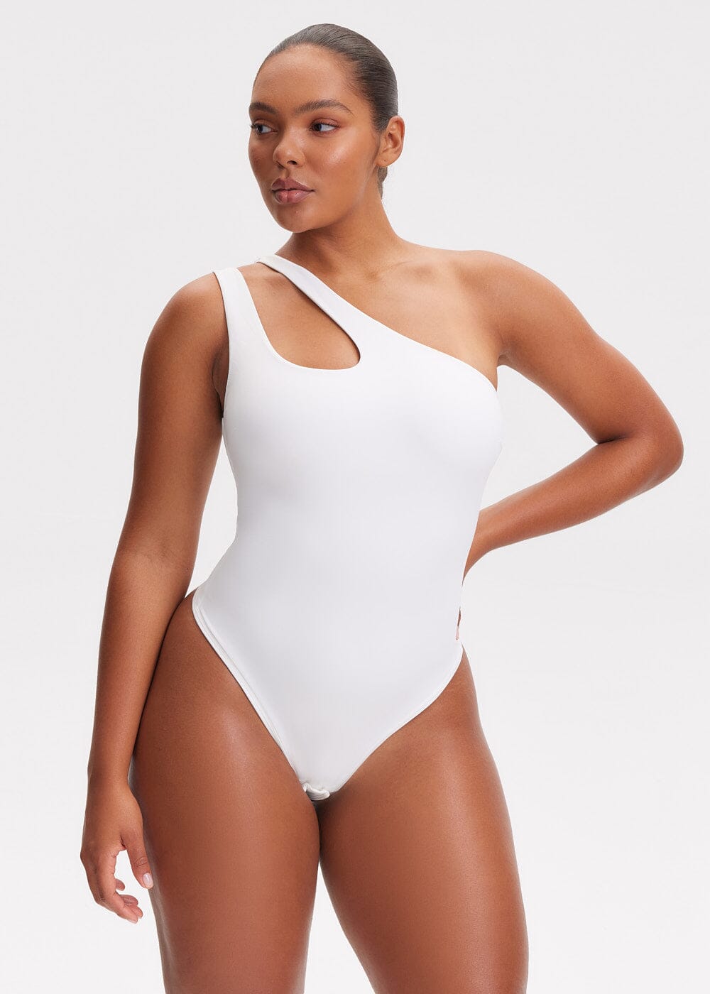 By Anthropologie Seamless One-Shoulder Thong Bodysuit - ShopStyle Shapewear