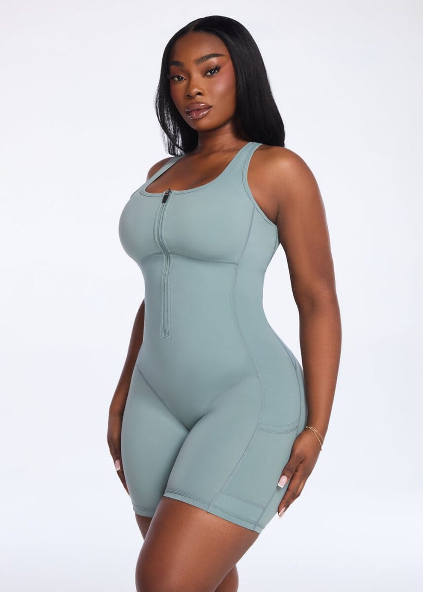 SaunaSculpt Compression Romper - She's Waisted