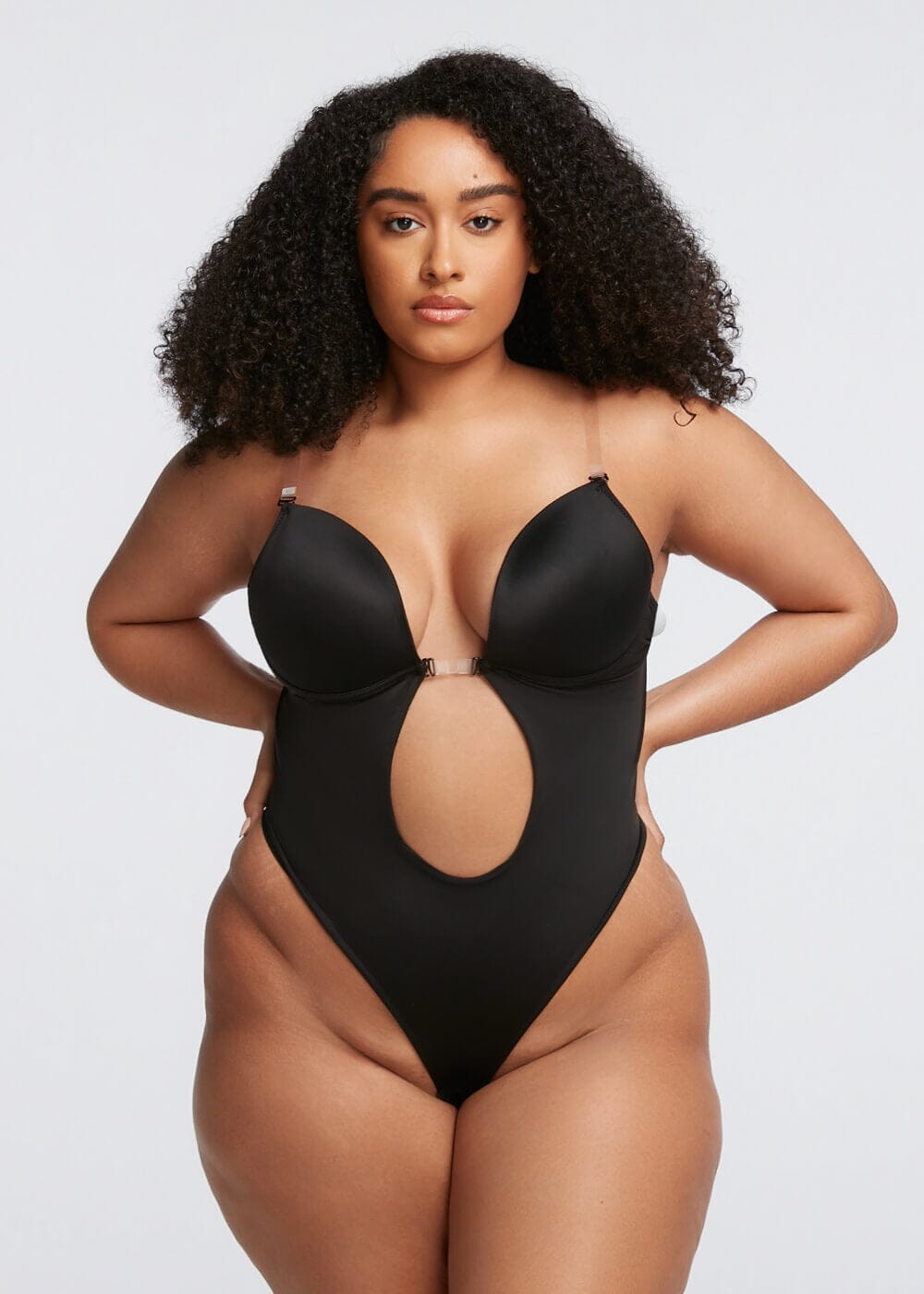 Sexy Black Bodysuit - Plunge Bodysuit - Black Backless Bodysuit