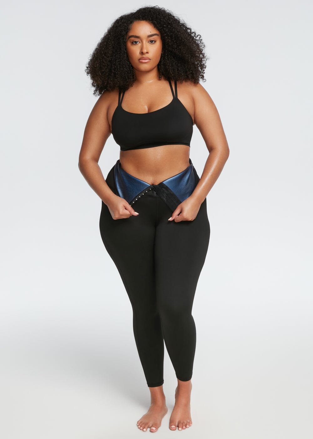 Upgrade Women Body Shaper Pants Sweat Sauna Effect Slimming Pants Fitness  Shorts Shapewear Workout Gym Leggings Plus Size S-5XL Color: style A, Size:  4XL-5XL