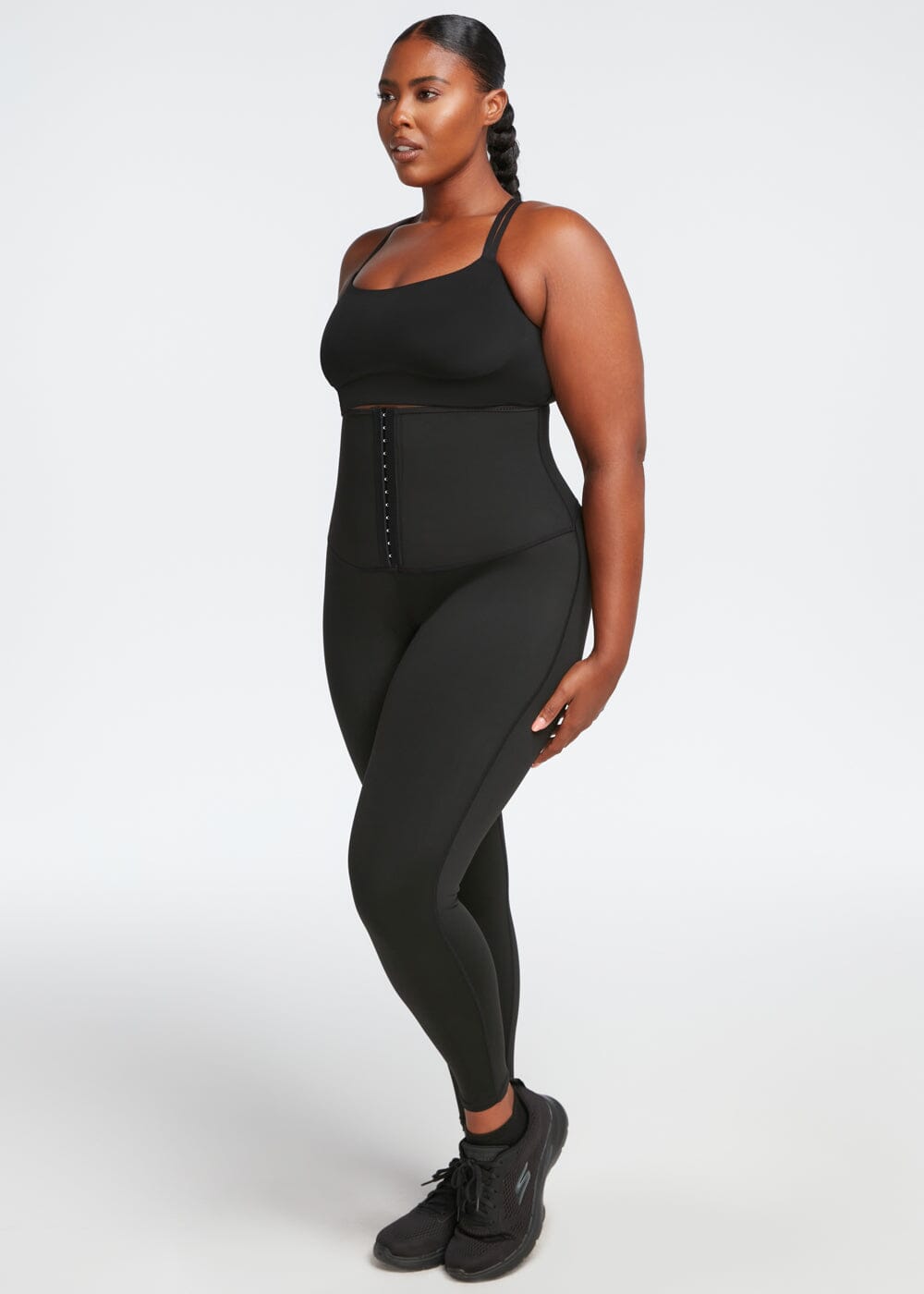 Upgrade Women Body Shaper Pants Sweat Sauna Effect Slimming Pants Fitness  Shorts Shapewear Workout Gym Leggings Plus Size S-5XL Color: style A, Size:  4XL-5XL