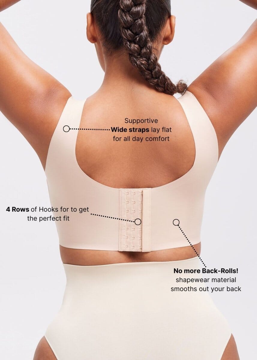 Our new bra works magic with that stubborn back fat ❤️ Smooth
