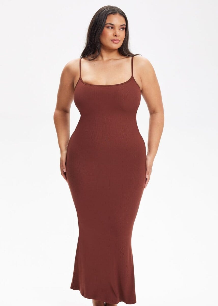 Slay all day with our Shapewear Dresses ❤️ Can be worn Braless and has a  built in shapewear in the tummy area 💅 #sheswaisted #shap